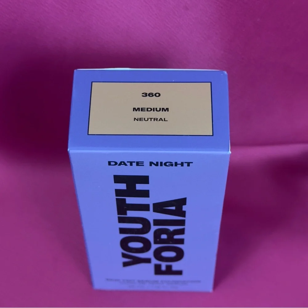 YouthForia Date Night Skin Tint Serum Foundation #360 Medium (Neutral) 35ml NWT